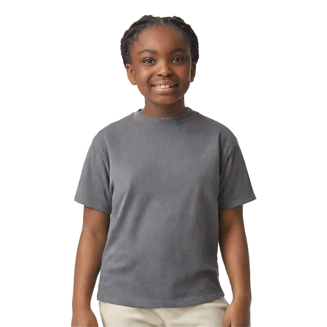 Gildan Ultra Cotton Classic Fit Youth Crewneck Short Sleeve T-Shirt For Kids Everyday Wear